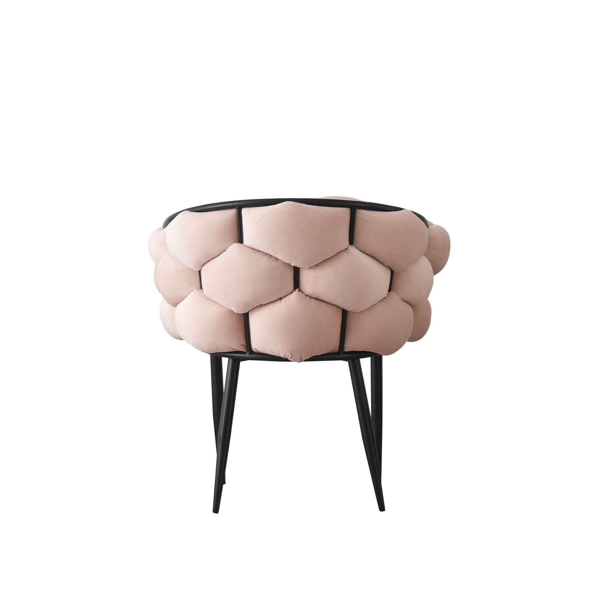 Chaise en velours beige Ballon
