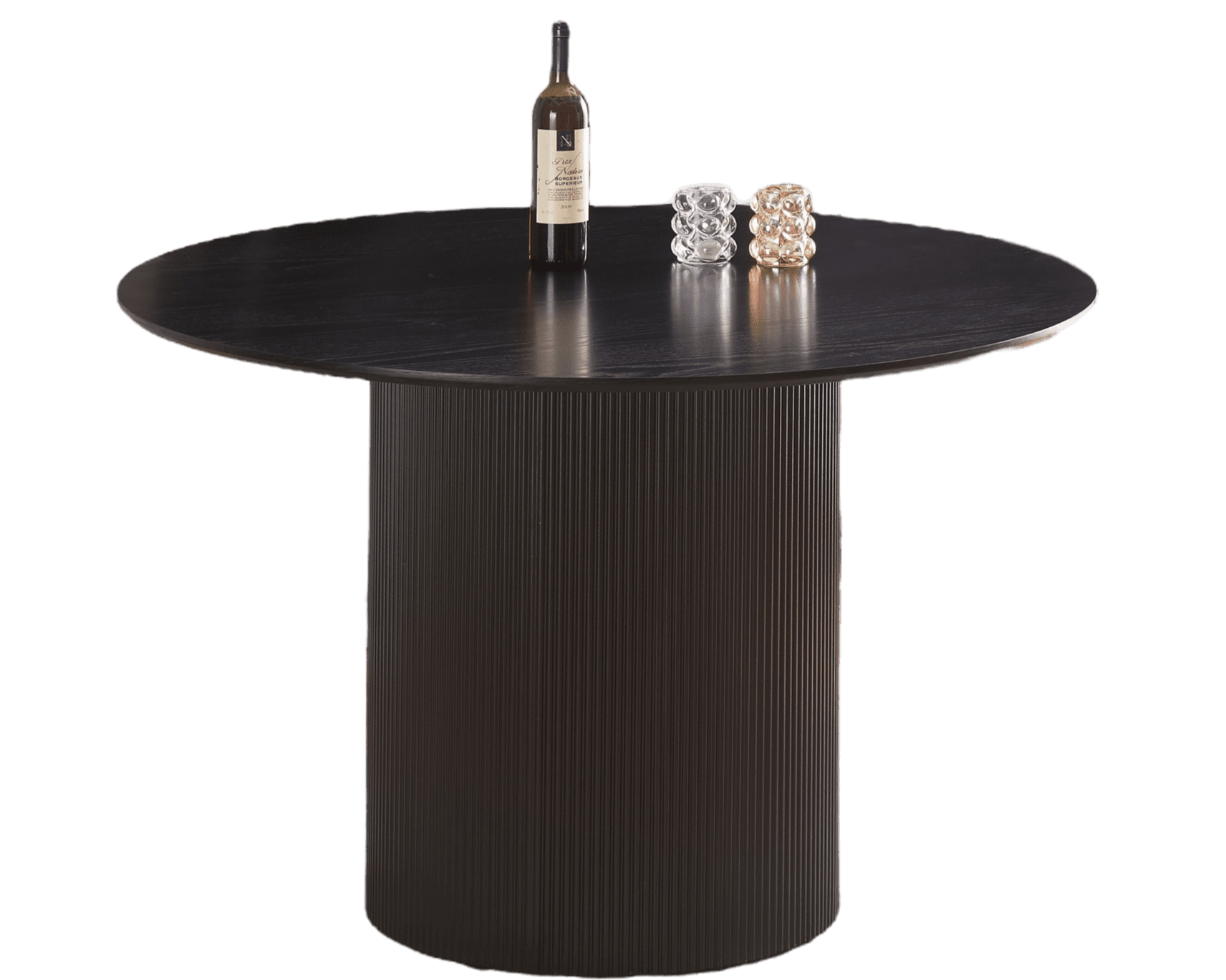 Table à manger Baieta noire Ø 120 cm