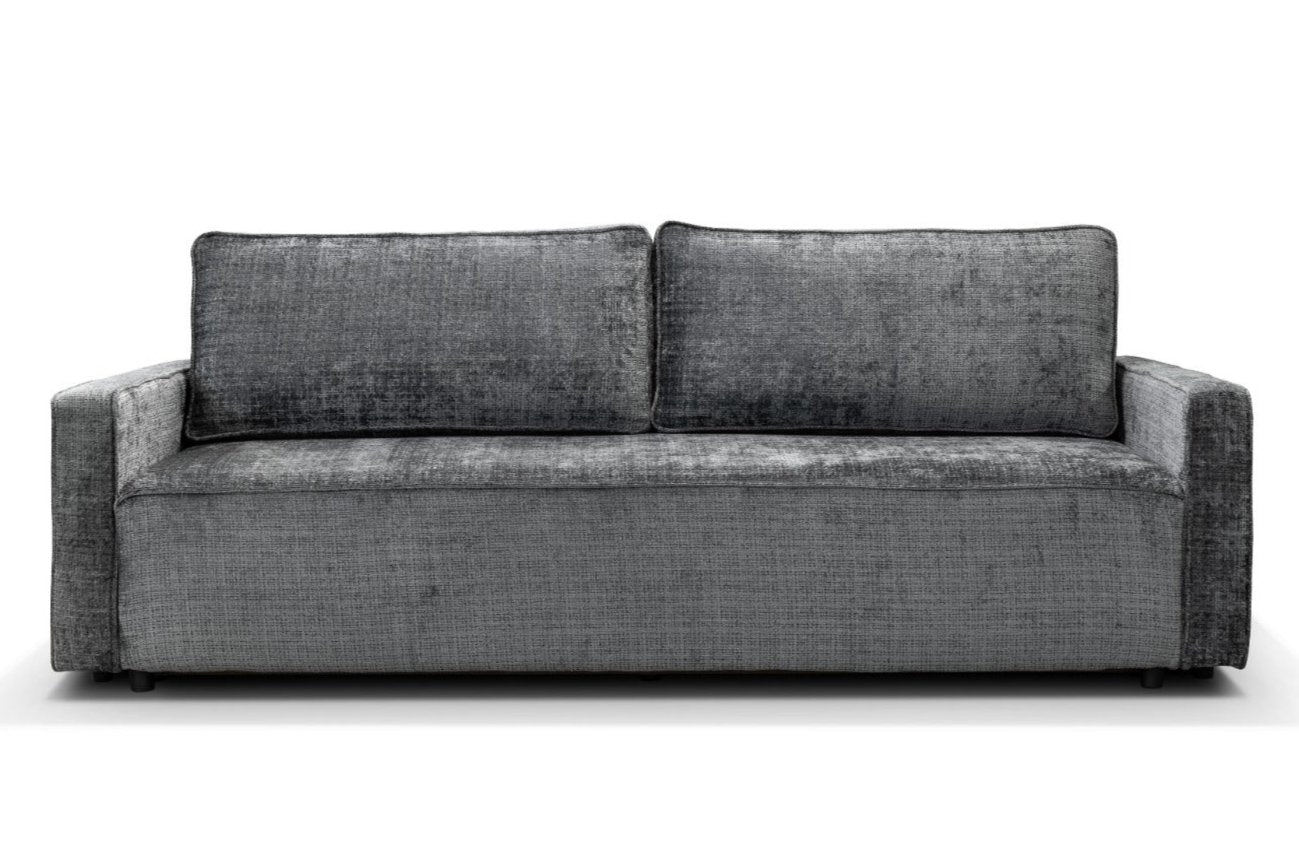 Canapé convertible 3 places gris anthracite Alba