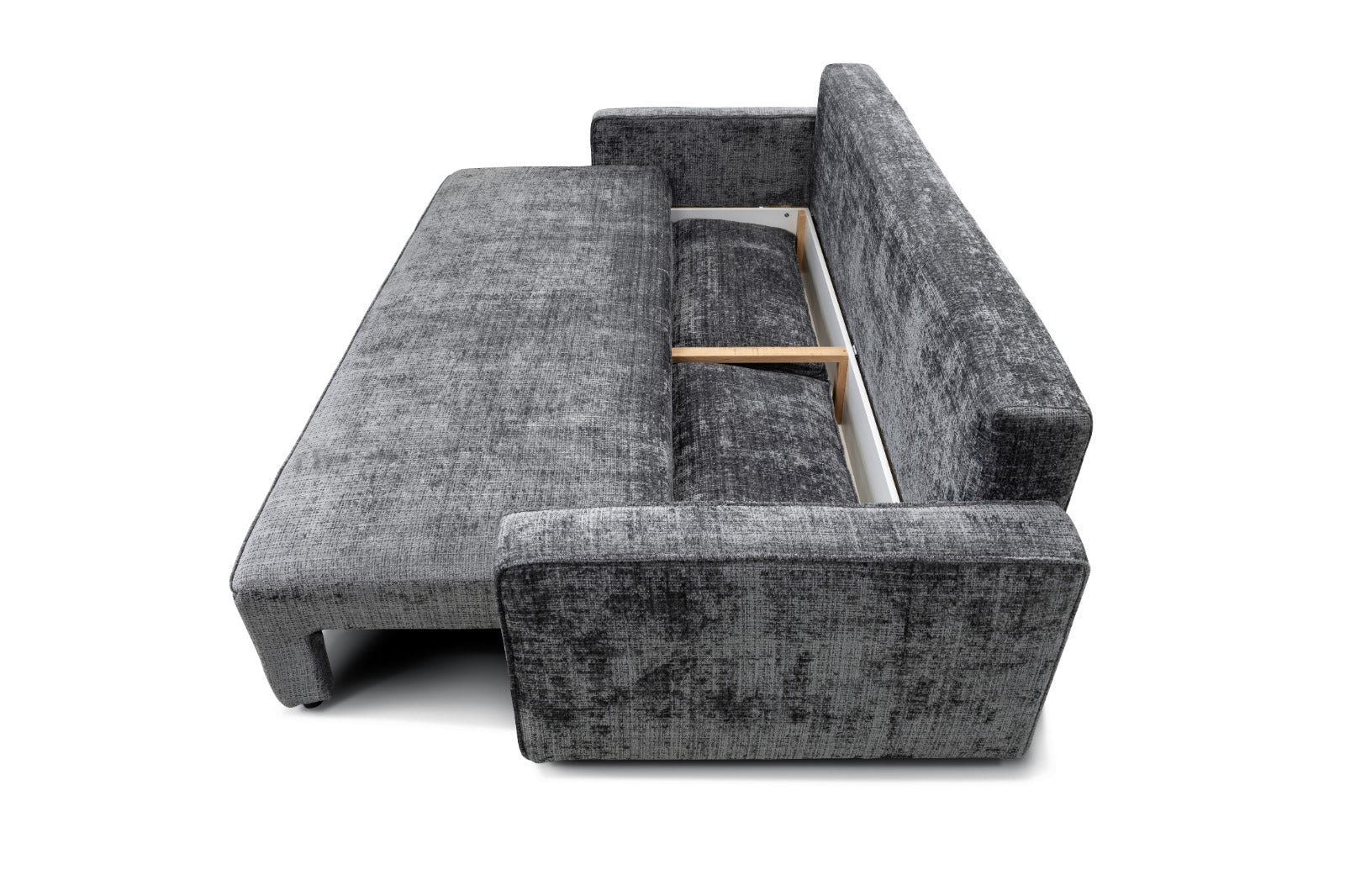 Canapé convertible 3 places gris anthracite Alba