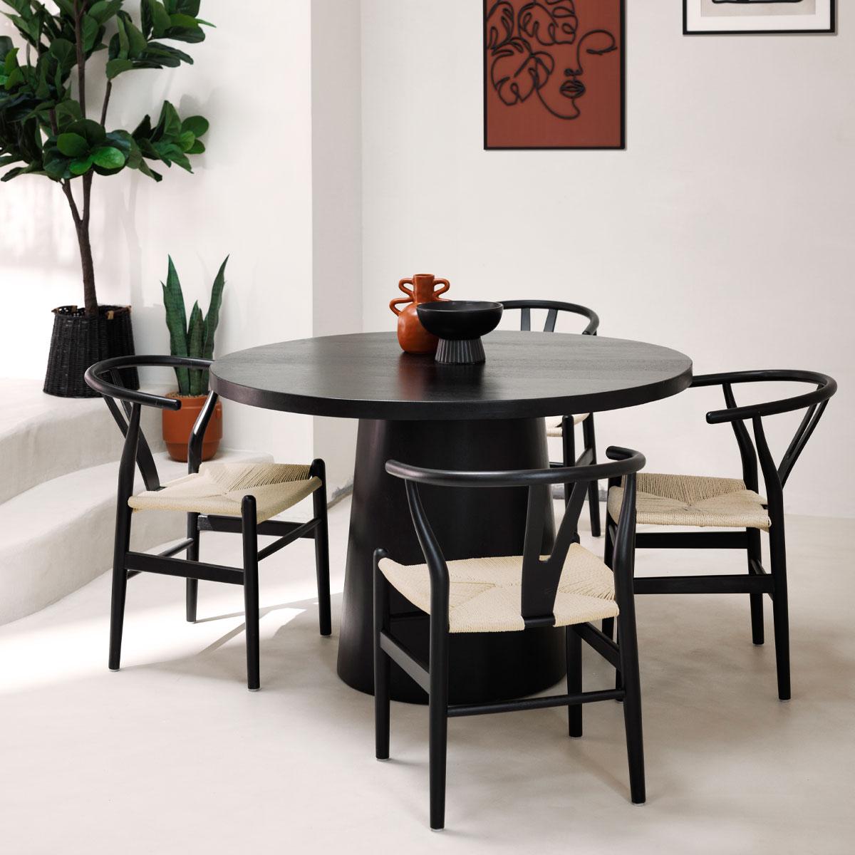 Chaise noire Siam